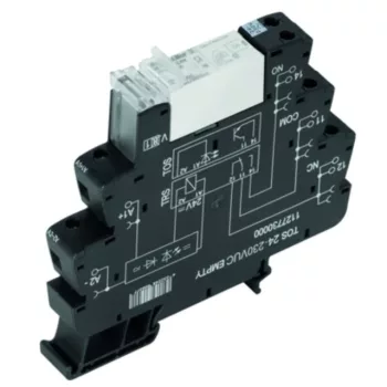   Weidmüller 1479770000 TRS 24-230VUC 1CO 16A TERMSERIES, Relék, Érintkezők száma: 1 Váltóérintkező AgNi, Névleges vezérlőfeszültség: 24…230 V UC ±10 %, Folytonos áram: 16 A, Csavaros csatlakozás