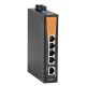 Weidmüller 1504320000 IE-SW-BL05-1GT-4GTPOE Hálózati switch, nem konfigurálható PoE, Gigabit Ethernet, Portok száma: 4 * RJ45 10/100/1000BaseT(X) PoE+, 1 * RJ45 10/100/1000BaseT(X), IP30, 0 °C...60 °C