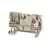 Weidmüller 1513970000 APGTB 2.5 FT 2C/1 Átvezető sorkapocs, PUSH IN, 2.5 mm2;, 800 V, 24 A, Sötétbézs
