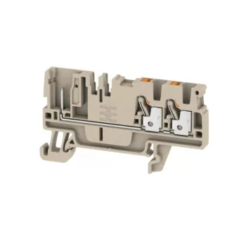   Weidmüller 1514000000 APGTB 2.5 FT 3C/1 Átvezető sorkapocs, PUSH IN, 2.5 mm2;, 800 V, 24 A, Sötétbézs