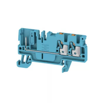   Weidmüller 1514020000 APGTB 2.5 FT 3C/1 BL Átvezető sorkapocs, PUSH IN, 2.5 mm2;, 800 V, 24 A, Kék