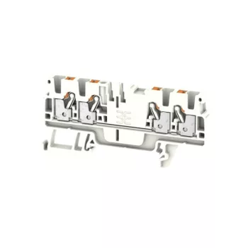   Weidmüller 1521790000 A4C 2.5 WT Átvezető sorkapocs, PUSH IN, 2.5 mm2;, 800 V, 24 A, Fehér