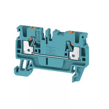   Weidmüller 1521880000 A2C 2.5 BL Átvezető sorkapocs, PUSH IN, 2.5 mm2;, 800 V, 24 A, Kék