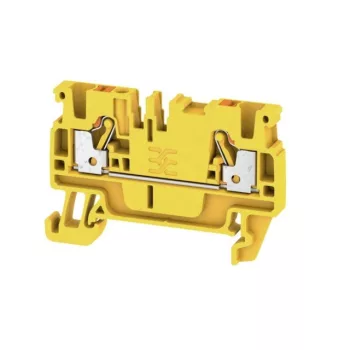   Weidmüller 1521940000 A2C 2.5 YL Átvezető sorkapocs, PUSH IN, 2.5 mm2;, 800 V, 24 A, Sárga