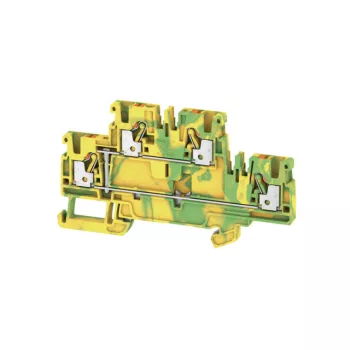   Weidmüller 1547680000 A2T 2.5 PE Földelő sorkapcsok, PUSH IN, 2.5 mm2;, 800 V, zöld / sárga