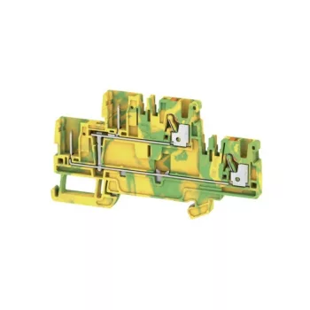   Weidmüller 1548160000 APGTB 2.5 2T PE 4C/2 Földelő sorkapcsok, PUSH IN, 2.5 mm2;, 800 V, zöld / sárga
