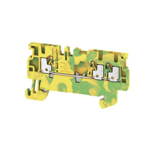 Weidmüller 1552670000 A3C 1.5 PE Földelő sorkapcsok, PUSH IN, 1.5 mm2;, zöld / sárga