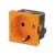 Weidmüller 1554000000 Connector component FrontCom, Insert Power large, Type F, Aljzat, DE, narancssárga
