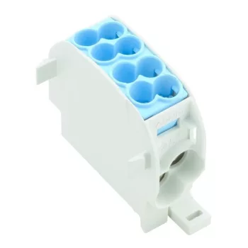   Fővezetéki leágazó sorkapocs 080110-1-3 / 1560670000 kék, 2x25 + 2x16 mm2, HLAK 25/16 1/2 - WPD 101 2X25/2X16 BL, sorolható, alumínium és réz vezetékhez