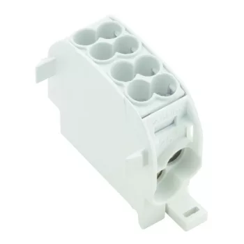   Fővezetéki leágazó sorkapocs 080110-0-3 / 1560730000 szürke, 2x25 + 2x16 mm2, HLAK 25/16 1/2 - WPD 101 2X25/2X16 GY, 1000V AC / 1000V DC, sorolható, alumínium és réz vezetékhez