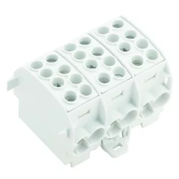   Weidmüller 1561740000 Feed-through terminal block W-sorozat, Elosztótömb, Névleges keresztmetszet: Csavaros csatlakozás, Tartósínek / szerelőlapok