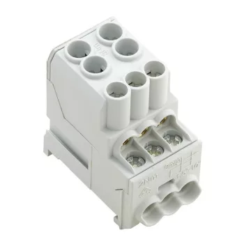   Weidmüller 1561910000 Feed-through terminal block W-sorozat, Elosztótömb, 1000V AC / 1000V DC, Névleges keresztmetszet: Csavaros csatlakozás, Tartósínek / szerelőlapok