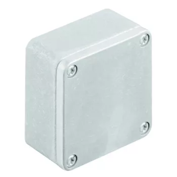   Weidmüller 1565240000 KLIPPON K01 Klippon K (aluminium empty enclosure), Üres ház, Alumínium ház, Magasság: 64 mm, Szélesség: 58 mm, Mélység: 34 mm, Anyag: Alumínium AlSi12, kezeletlen, Ezüst