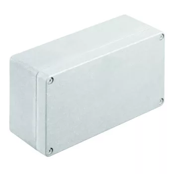   Weidmüller 1565280000 KLIPPON K51 Klippon K (aluminium empty enclosure), Üres ház, Alumínium ház, Magasság: 120 mm, Szélesség: 220 mm, Mélység: 81 mm, Anyag: Alumínium AlSi12, kezeletlen, Ezüst