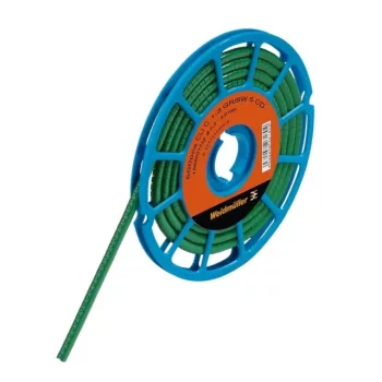   Weidmüller 1568251688 CLI C 1-3 GN NE CD CableLine, Vezeték és kábeljelölők, 2.5 - 5 mm, 3 x 4.2 mm, Zöld