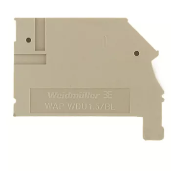   Weidmüller 1577330000 WAP WDU1.5/BLZ Vég lap W-sorozat, Véglap