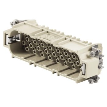   Weidmüller 1601720000 HDC HD 64 MC Nehézcsatlakozó betét papa HDC-betét, Dugó, 250 V, 10 A, Pólusszám: 64, Krimpelhető csatlakozás, Méret: 8