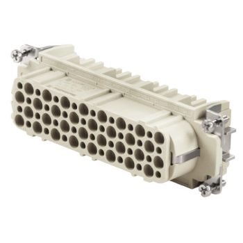   Weidmüller 1601740000 HDC HD 64 FC Nehézcsatlakozó betét mama HDC-betét, Hüvely, 250 V, 10 A, Pólusszám: 64, Krimpelhető csatlakozás, Méret: 8
