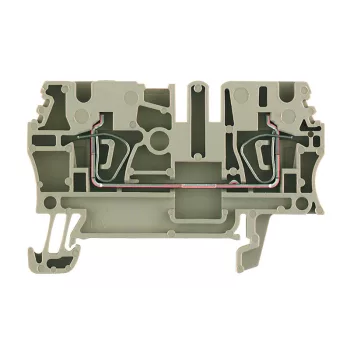   Weidmüller 1608510000 ZDU 2.5 Átvezető sorkapocs, Húzórugós csatlakozás, 2.5 mm2;, 800 V, 24 A, Sötétbézs ( WEIDMÜLLER 1608510000 )