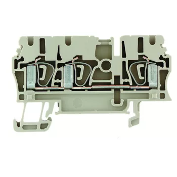   Weidmüller 1608540000 ZDU 2.5/3AN Átvezető sorkapocs, Húzórugós csatlakozás, 2.5 mm2;, 800 V, 24 A, Sötétbézs ( WEIDMÜLLER 1608540000 )
