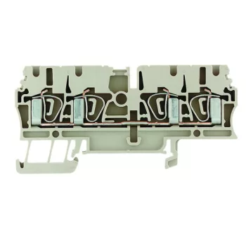   Weidmüller 1608570000 ZDU 2.5/4AN Átvezető sorkapocs, Húzórugós csatlakozás, 2.5 mm2;, 800 V, 24 A, Sötétbézs ( WEIDMÜLLER 1608570000 )