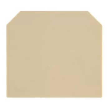   Weidmüller 1615280000 AP MAK2.5 Takaró lap SAK sorozat, Véglap, 1.5 mm, Bézs
