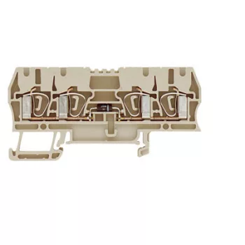   Weidmüller 1650340000 ZDU 2.5/2X2AN/D+ Z-sorozat, Csatlakozóelem-sokapocs, Átvezető sorkapocs, Névleges keresztmetszet: 2.5 mm2;, Húzórugós csatlakozás, Bézs ( WEIDMÜLLER 1650340000 )
