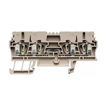   Weidmüller 1650350000 ZDU 2.5/2X2AN/D- Z-sorozat, Csatlakozóelem-sokapocs, Átvezető sorkapocs, Névleges keresztmetszet: 2.5 mm2;, Húzórugós csatlakozás, Bézs ( WEIDMÜLLER 1650350000 )