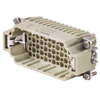   Weidmüller 1651190000 HDC HDD 72 MC Nehézcsatlakozó betét papa HDC-betét, Dugó, 250 V, 10 A, Pólusszám: 72, Krimpelhető csatlakozás, Méret: 6