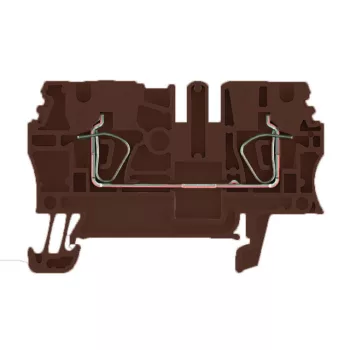   Weidmüller 1683300000 ZDU 2.5 BR Átvezető sorkapocs, Húzórugós csatlakozás, 2.5 mm2;, 800 V, 24 A, Barna ( WEIDMÜLLER 1683300000 )