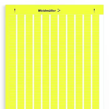   Weidmüller 1686361687 LM MT300 15X6 GE LaserMark, Készülékjelölők, 6 x 15.2 mm, Sárga