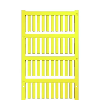   Weidmüller 1689410004 VT SF 2/21 NEUTRAL GE V0 SlimFix, Vezeték és kábeljelölők, 2.2 - 2.9 mm, 21 x 3.6 mm, Sárga