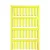 Weidmüller 1689430004 VT SF 3/21 NEUTRAL GE V0 SlimFix, Vezeték és kábeljelölők, 3 - 3.7 mm, 21 x 4.6 mm, Sárga