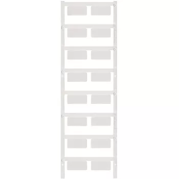   Weidmüller 1699840000 SM 27/12,5 NEUTRAL WS Kapcsoló jelölő lap SwitchMark, Készülékjelölők, 12.5 x 27 mm, Tartó SwitchMark, Fehér