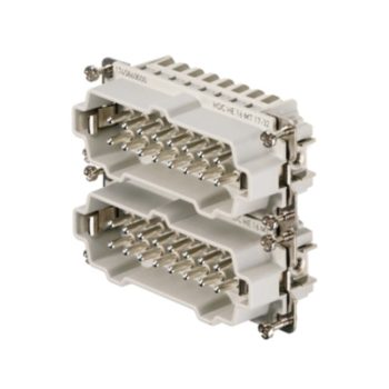   Weidmüller 1745860000 HDC HE 16 MT 17-32 Nehézcsatlakozó betét papa HDC-betét, Dugó, 500 V, 16 A, Pólusszám: 16, Húzókengyeles csatlakozás, Méret: 6