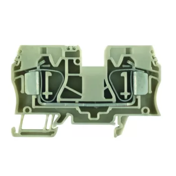   Weidmüller 1746750000 ZDU 10 Átvezető sorkapocs, Húzókengyeles csatlakozás, 10 mm2;, 1000V AC / 1000V DC, 57 A, Sötétbézs