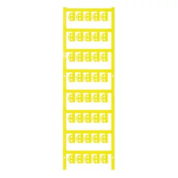   Weidmüller 1747320004 SFC 1/12 NEUTRAL GE Feliratozható SlimFix Clip, Vezeték és kábeljelölők, 2 - 3.5 mm, 12 x 5.8 mm, Sárga
