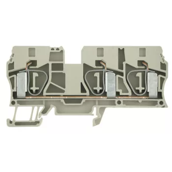   Weidmüller 1767690000 ZDU 10/3AN Átvezető sorkapocs, Húzókengyeles csatlakozás, 10 mm2;, 1000V AC / 1000V DC, 57 A, Sötétbézs