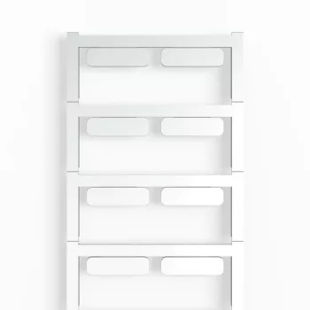   Weidmüller 1771930000 SM 27/8 K SI neutral SwitchMark, Készülékjelölők, 8 x 27 mm, Ezüst