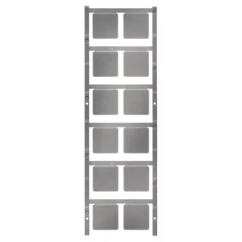   Weidmüller 1773230000 SM 27/27 Neutral SI SwitchMark, Készülékjelölők, 27 x 27 mm, Tartó SwitchMark, Ezüst