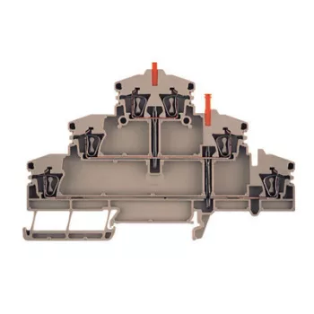   Weidmüller 1782320000 ZDLD 2.5-2VN Többemeletes sorkapocs, Húzórugós csatlakozás, 2.5 mm2;, 400 V, 20 A, Sötétbézs ( WEIDMÜLLER 1782320000 )