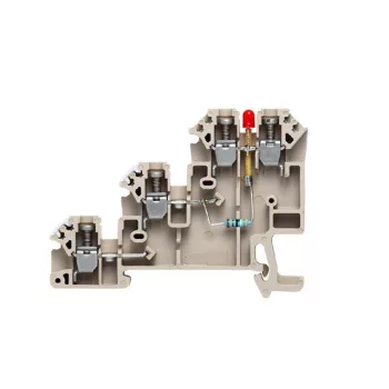   Weidmüller 1783950000 DLI 2.5/LD-RT/NPN -+ DB W-sorozat, Érzékelő-, beavatkozó sorkapocs, Névleges keresztmetszet: 2.5 mm2;, Csavaros csatlakozás