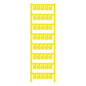   Weidmüller 1813160000 SFC 0/12 NEUTRAL GE SlimFix Clip, Vezeték és kábeljelölők, 1.5 - 2.5 mm, 12 x 5.8 mm, Sárga