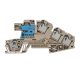 Weidmüller 1837060000 PDL 4 S/NT/L/PE Emeletes installációs sorkapocs, PUSH IN, 4 mm2;, 400 V, 32 A, Sötétbézs