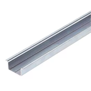   Weidmüller 1848290000 TS 35X15/2.3 2M/AL/BK Tartósín, TS 35, TS 35 x 15, foglalat nélkül, Alumínium, kezeletlen