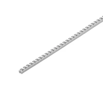   Weidmüller 1869821517 CLI C 02-3 WS/SW 5 CD CableLine, Vezeték és kábeljelölők, 1.3 - 3 mm, 3 x 3.4 mm, Fehér