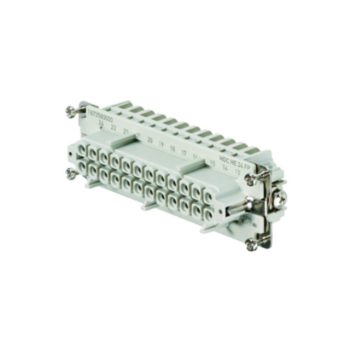   Weidmüller 1873580000 HDC HE 24 FP HDC-betét, Hüvely, 500 V, 16 A, Pólusszám: 24, PUSH IN, Méret: 8