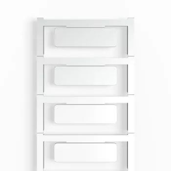   Weidmüller 1877240000 CC 15/49 MC NEUTRAL SI ClipCard, Készülékjelölők, 15 x 49 mm, CC-H 15/49 tartó, Ezüst