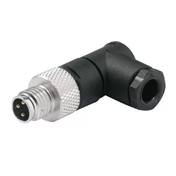   Weidmüller 1920990000 SAISW-M8-3P(TL) Szabadon konfekcionálható csatlakozó, M8, tű, 90°