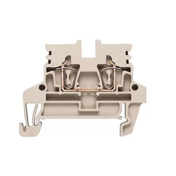  Weidmüller 1933700000 ZDU 2.5N Átvezető sorkapocs, Húzórugós csatlakozás, 2.5 mm2;, 800 V, 24 A, Sötétbézs ( WEIDMÜLLER 1933700000 )